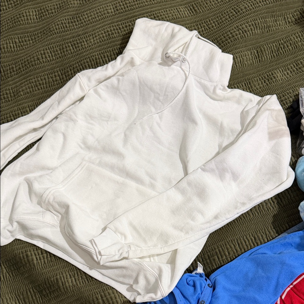 Hanes White Kids Hoodie